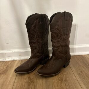 Brown Western Cowboy Boots